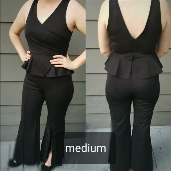 🆕️ Black Flare leg Jumpsuit - Picture 4 of 8